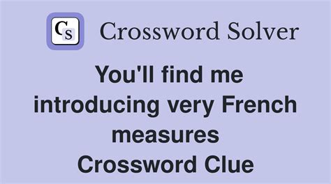 french for me crossword clue 3 letters